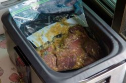 Sirloin Steaks koreanisch Sous-Vide Bulgogi Art Rezept
