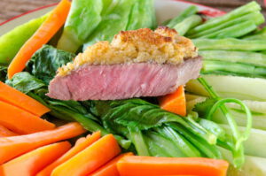 Rezept Sirloin Steaks mit Orangenkruste Sous-Vide.