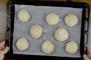 Rezept für Hamburgerbrötchen mit Sauerteig