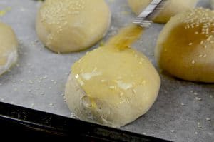 Rezept für Hamburgerbrötchen mit Sauerteig