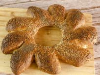 Schöne Brotsonne Backen - Teig über Nacht
