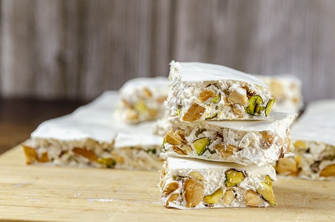 Weißer Nougat - Torrone Rezept